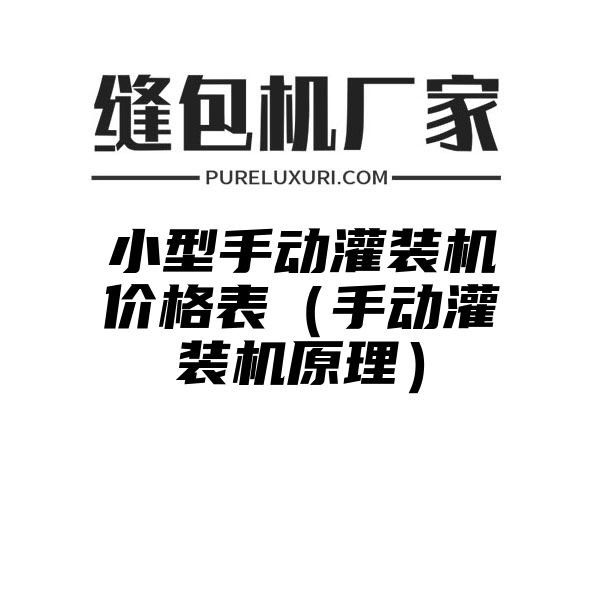 小型手动灌装机价格表（手动灌装机原理）